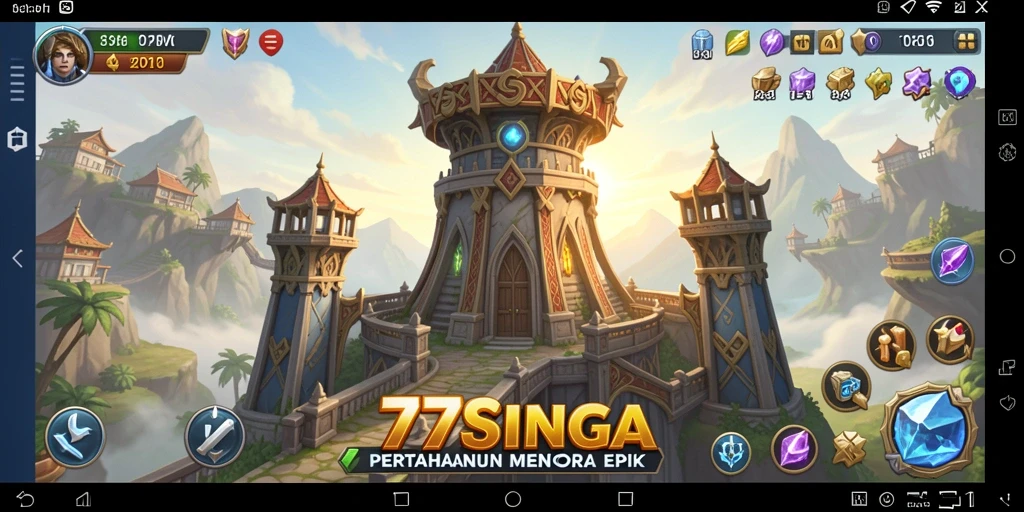 Tampilan gameplay seru dari 77SINGA yang penuh strategi.