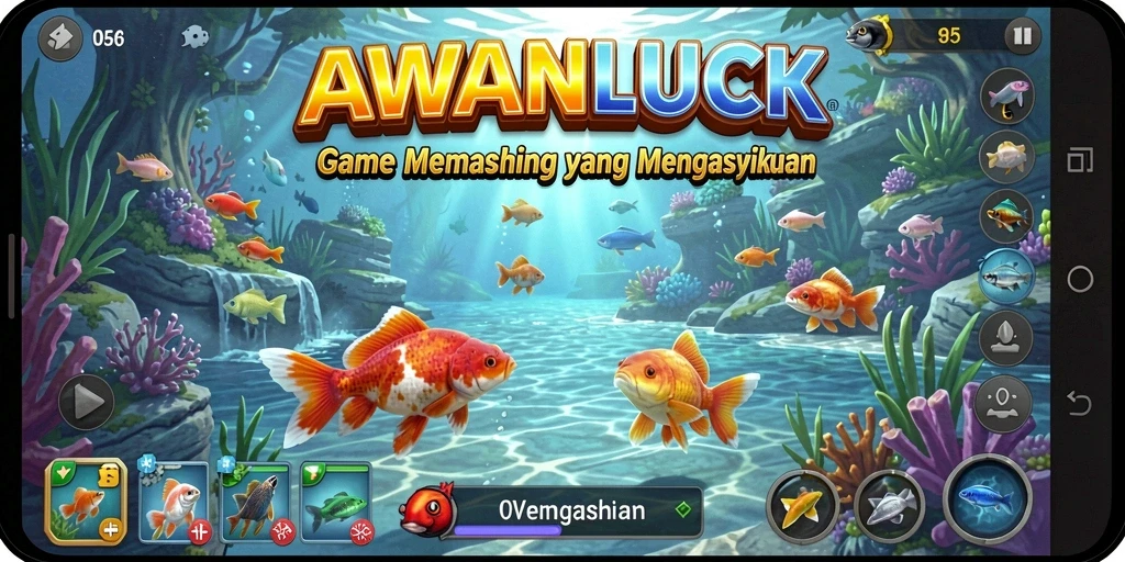 Tangkapan ikan besar dalam gameplay AWANLUCK yang seru.