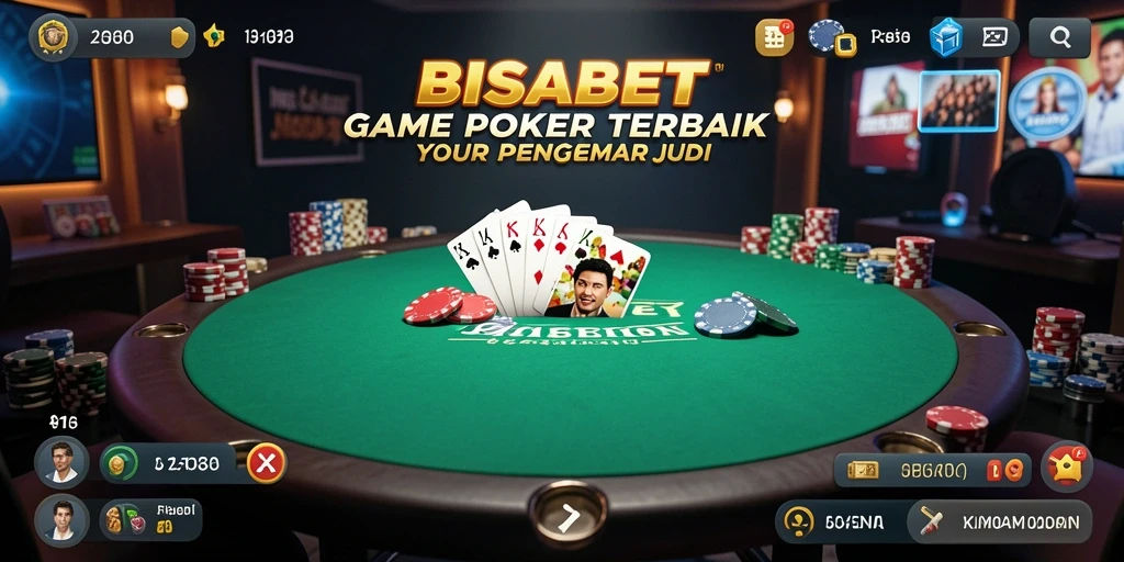 Tampilan gameplay menarik yang menunjukkan pengalaman poker di BISABET.