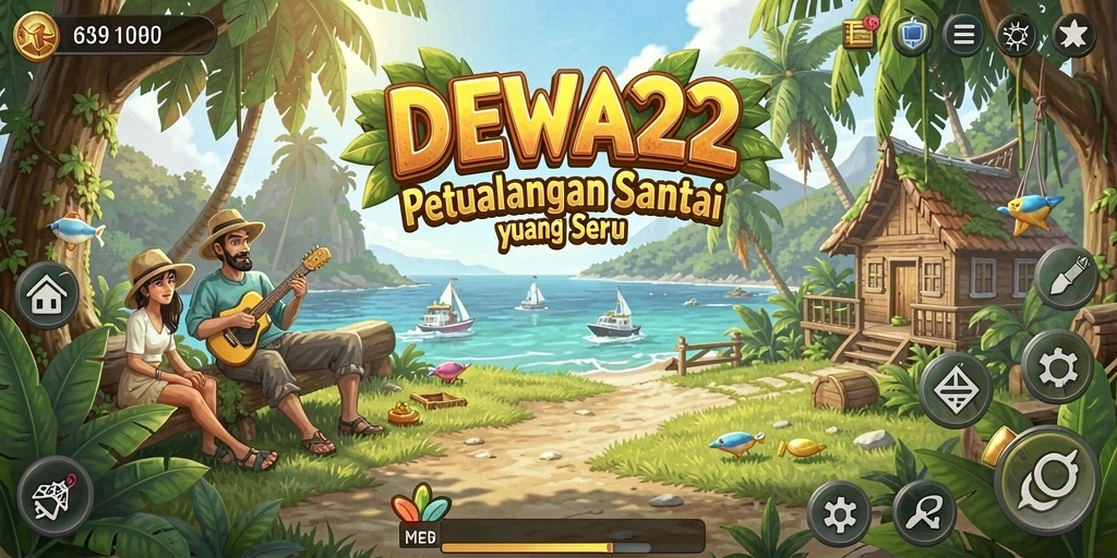 Tampilan gameplay DEWA22 yang penuh warna dan menyenangkan.