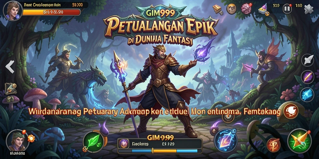 Tampilan gameplay seru dan menantang di dunia GIM999.