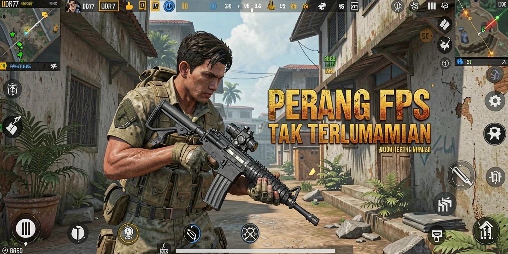 Gameplay seru dan intens dari IDR77 di dunia FPS.