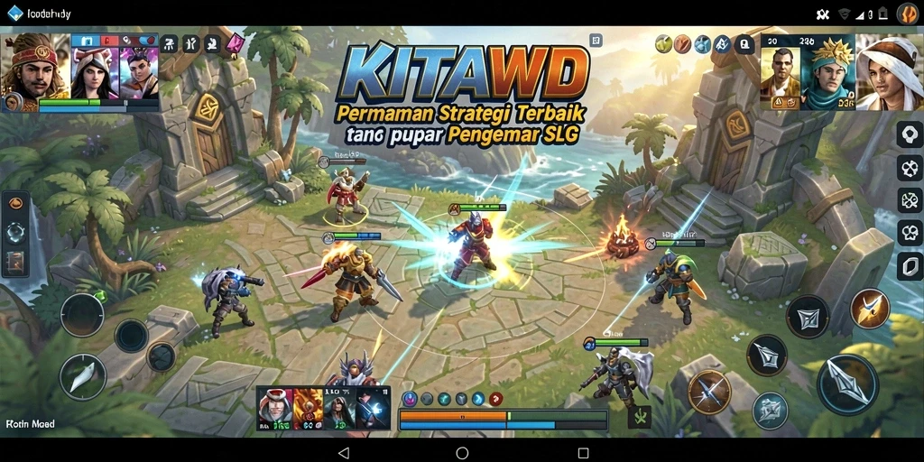 Tampilan gameplay strategis dalam KITAWD yang memukau dan dinamis.