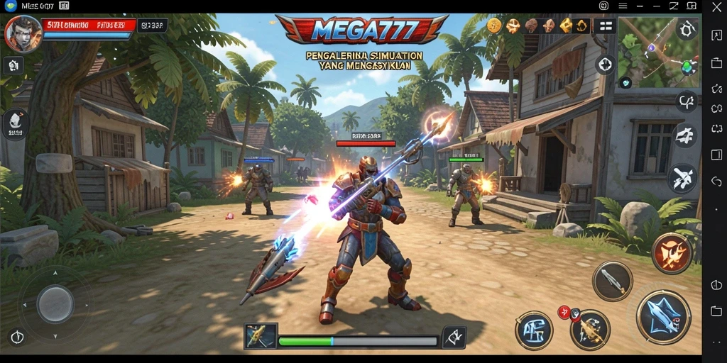 Tampilan gameplay MEGA777 yang menarik dan interaktif.