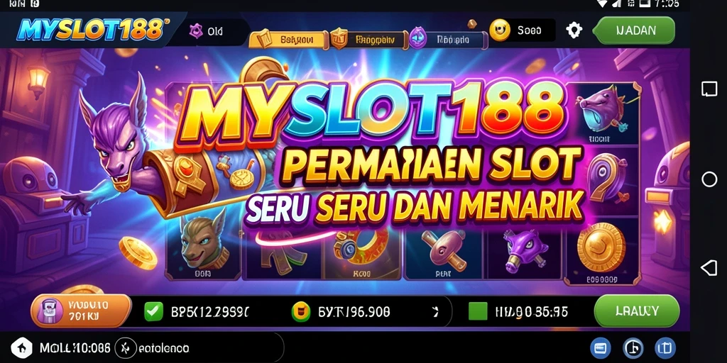 Screenshot MYSLOT188 menunjukkan permainan slot yang seru dan interaktif.
