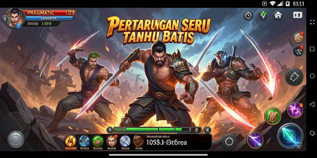 Gameplay PRAGMATIC123 menunjukkan pertarungan seru dengan karakter yang beragam.