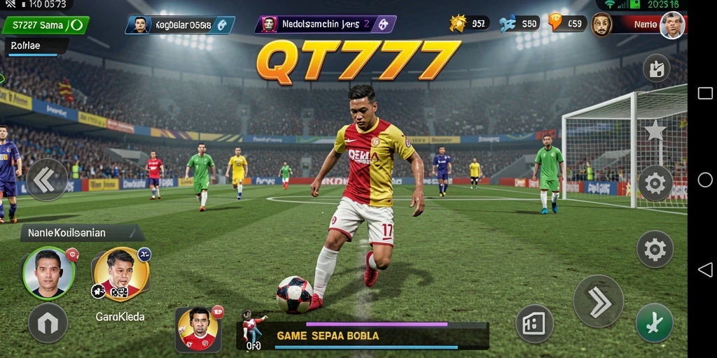 Screenshot dari permainan <strong>QT777</strong> menunjukkan aksi seru di lapangan.