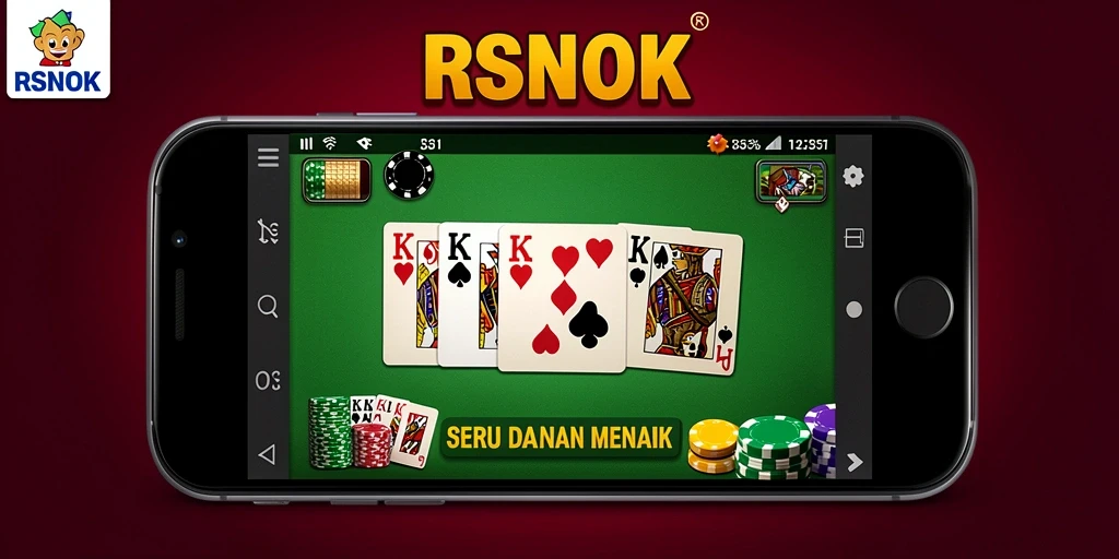 Screenshot gameplay RSNOK saat bermain Domino yang menyenangkan.