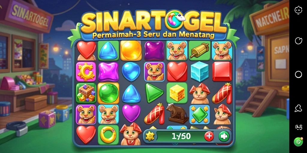Tampilan gameplay seru dalam SINARTOGEL dengan warna-warna cerah.