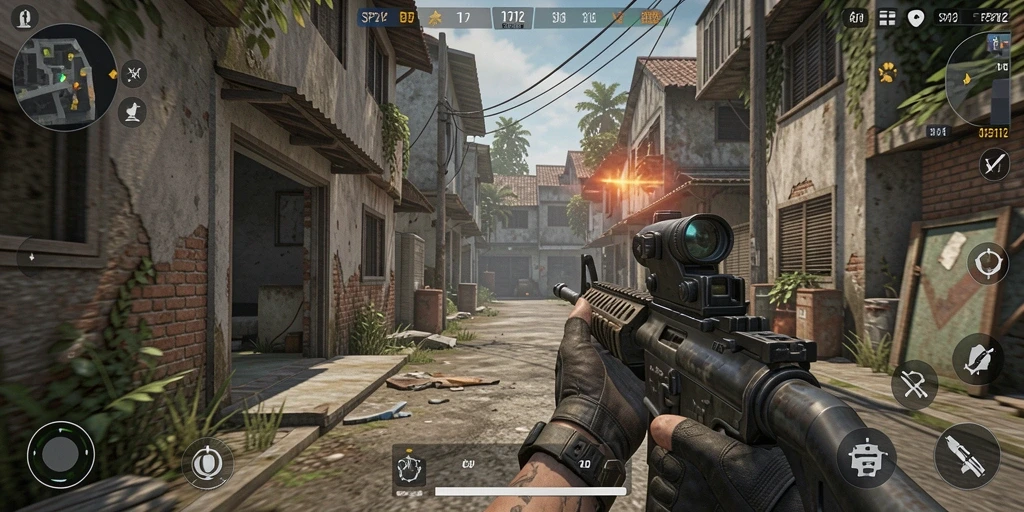 Tampilan penuh aksi dari gameplay SP212 yang mendebarkan.