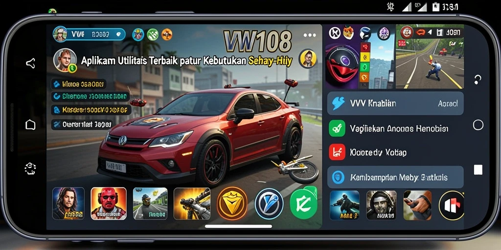Tampilan interface VW108 yang bersih dan mudah digunakan.