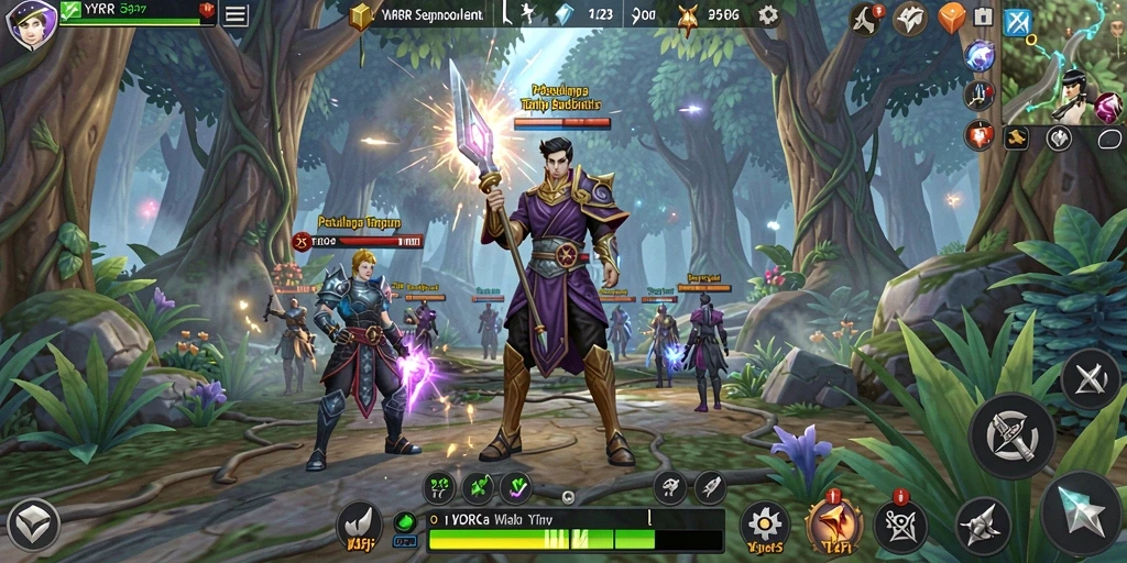 Tampilan gameplay mengesankan dan penuh aksi dalam <strong>YYRR</strong>.